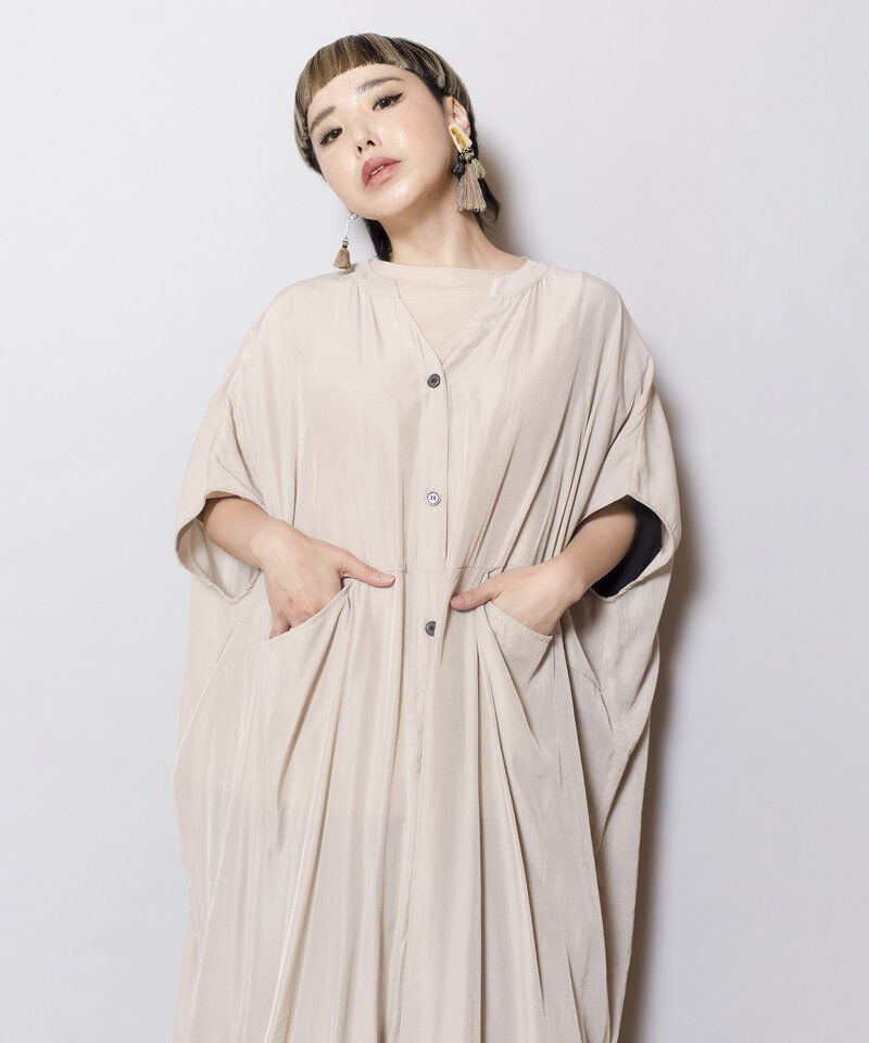  「ワイドシャツワンピース」|ワンピース|