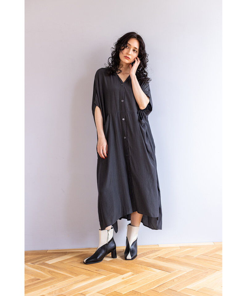  「ワイドシャツワンピース」|ワンピース|