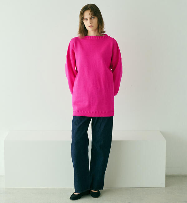  「Le Tricoteur | トラディショナル ウールガンジーセーター NEON UNISEX」|ニット・セーター|