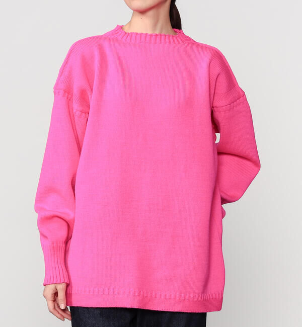  「Le Tricoteur | トラディショナル ウールガンジーセーター NEON UNISEX」|ニット・セーター|