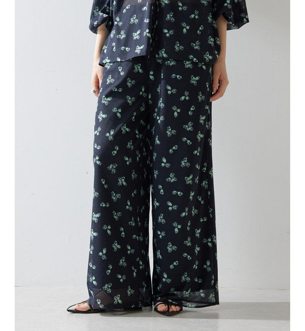  「シアーフラワーパンツ」|チノ|