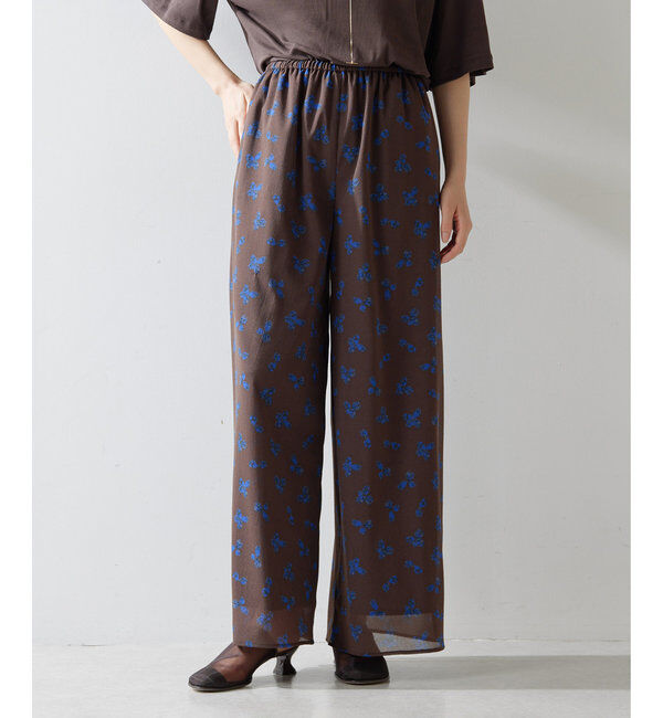  「シアーフラワーパンツ」|チノ|