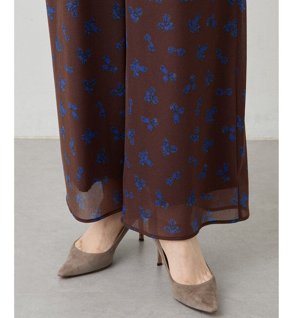  「シアーフラワーパンツ」|チノ|