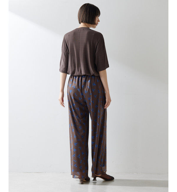  「シアーフラワーパンツ」|チノ|