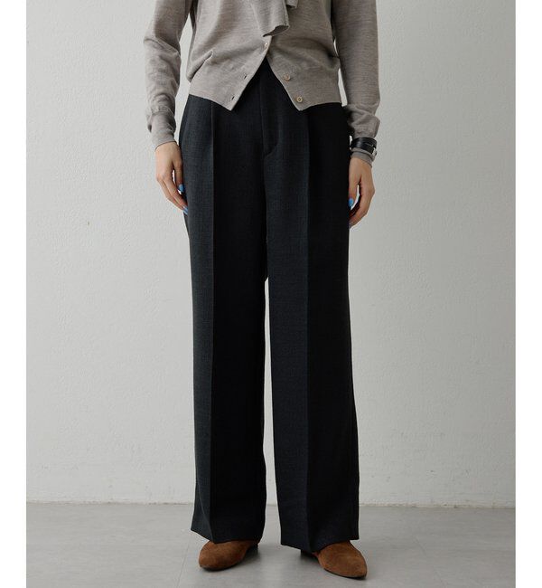 THE PAUSE「【THE PAUSE】ツイードタックパンツ」|チノ|