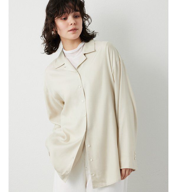 THE PAUSE「【THE PAUSE】フィブリルリラックスシャツ」|シャツ・ブラウス|