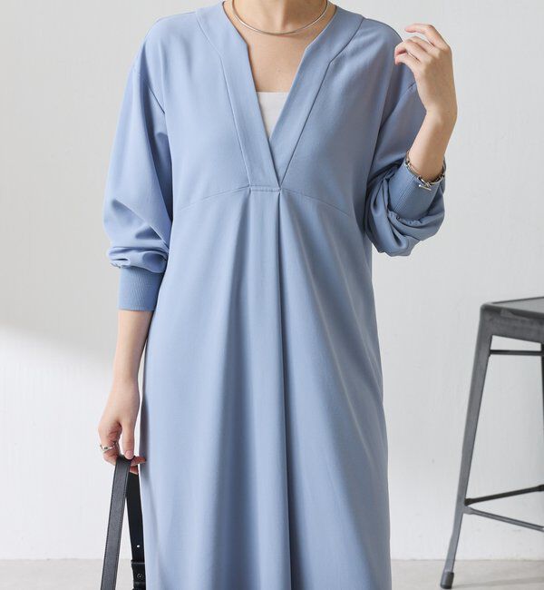  「ジャージVネックワンピース/セレモニー」|ワンピース|
