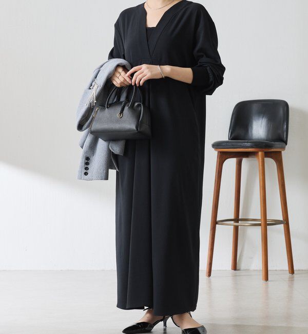  「ジャージVネックワンピース/セレモニー」|ワンピース|