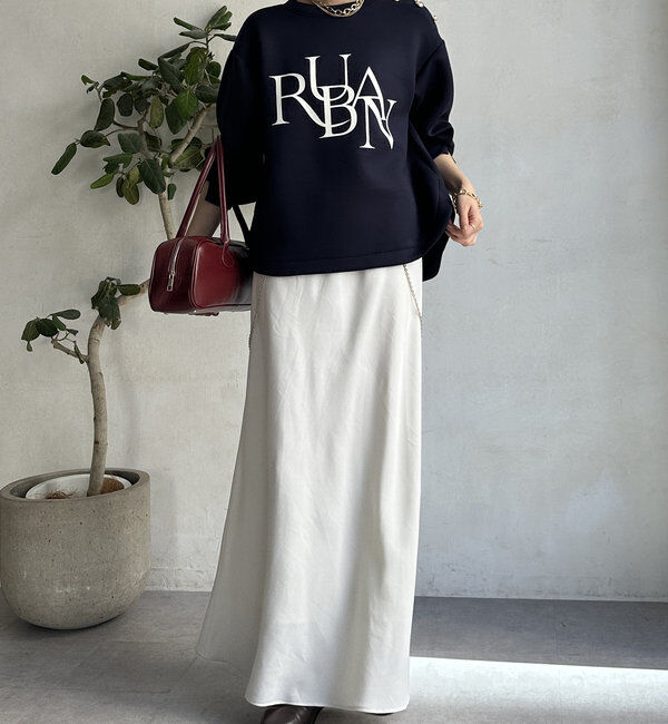  「【WEB限定】ゴールドボタンロゴトップス」|Tシャツ・カットソー|