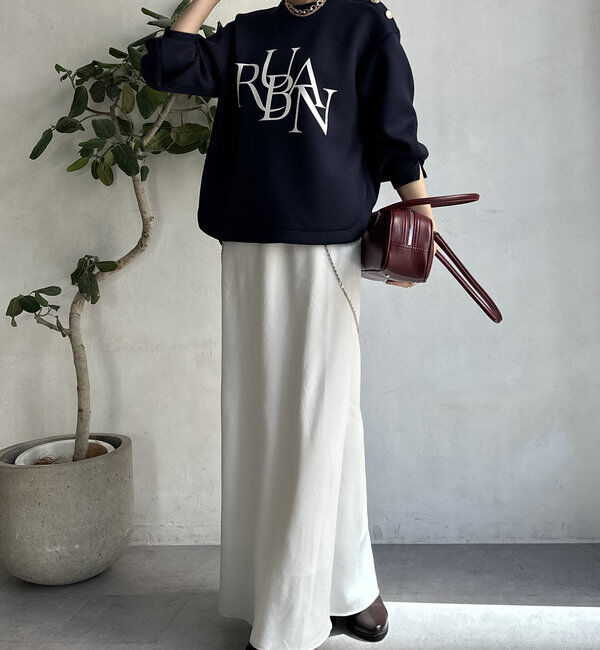  「【WEB限定】ゴールドボタンロゴトップス」|Tシャツ・カットソー|