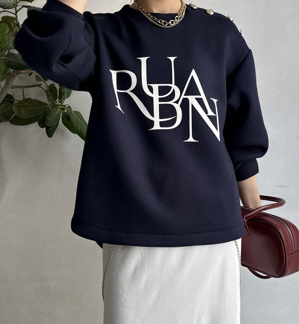  「【WEB限定】ゴールドボタンロゴトップス」|Tシャツ・カットソー|