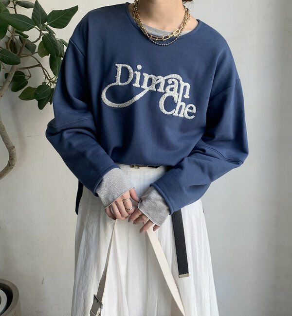  「【WEB限定】ラメサガラ刺繍プルオーバー」|Tシャツ・カットソー|