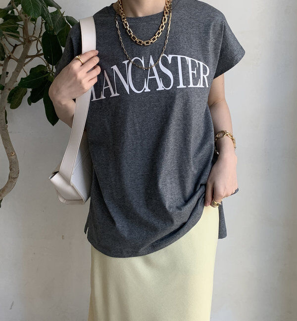  「【WEB限定】ドルマンロゴTEE」|Tシャツ・カットソー|グレー