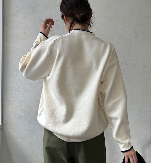  「【WEB限定】コード刺繍ロゴニットトップス」|ニット・セーター|