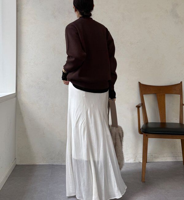  「【WEB限定】コード刺繍ロゴニットトップス」|ニット・セーター|