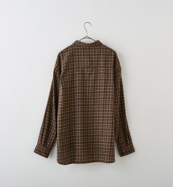  「【WHIMSIC】フランネルチェックレギュラーカラーシャツ」|シャツ・ブラウス|