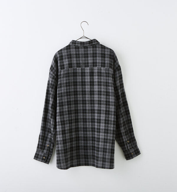  「【WHIMSIC】フランネルチェックレギュラーカラーシャツ」|シャツ・ブラウス|