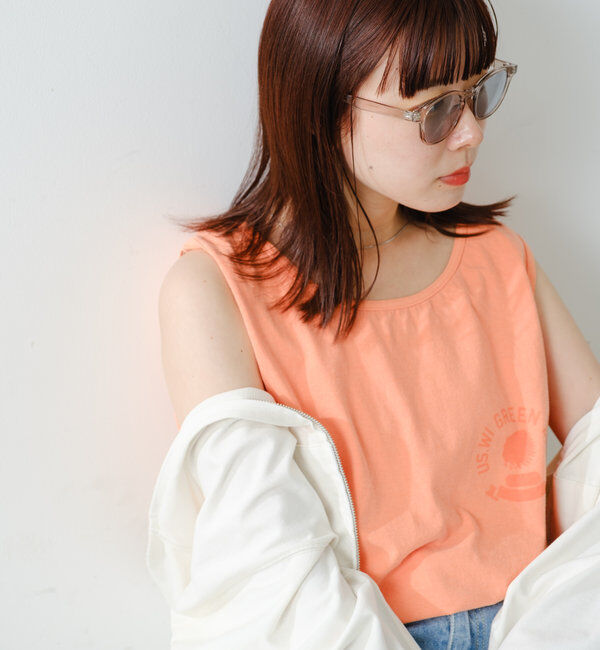  「*【WHIMSIC】サンフェードロゴタンクトップ」|キャミソール|