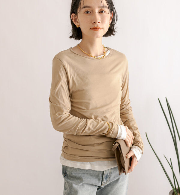  「【MONN.:.(モン)】シアーロンT」|Tシャツ・カットソー|