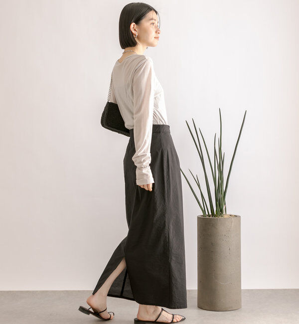  「【MONN.:.(モン)】シアーロンT」|Tシャツ・カットソー|