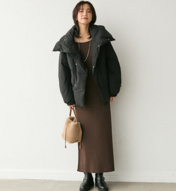  「【軽量705g】スタンドカラーダウンジャケット」|ダウン|