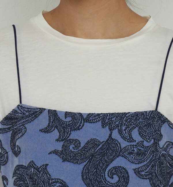  「【セットアップ対応】	ジャガードキャミ」|シャツ・ブラウス|