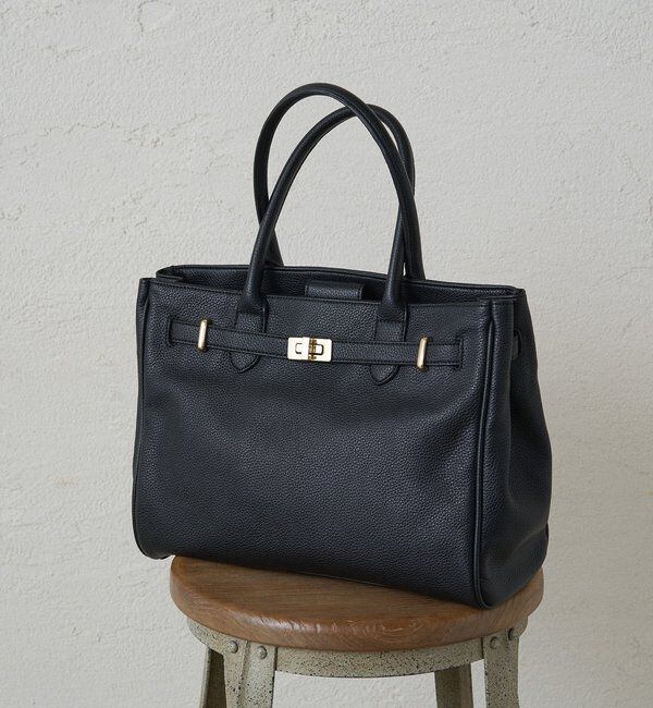  「【GALENA】ベルトトートバッグ」|トートバッグ|ブラック