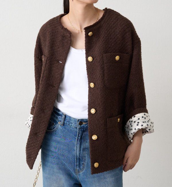 美品✨20周年記念モデル LINTONコラボ 23区 ツイードジャケット 20周年限定】ツイードジャケット｜ルミネのファッション通販アイルミネ