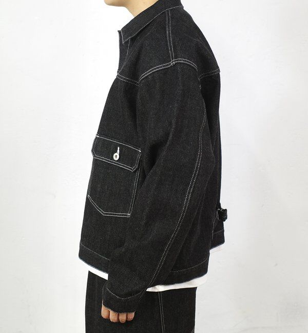  「【Sourcream/サワークリーム】ブラックデニムジャケット / 日本製」|デニムジャケット|
