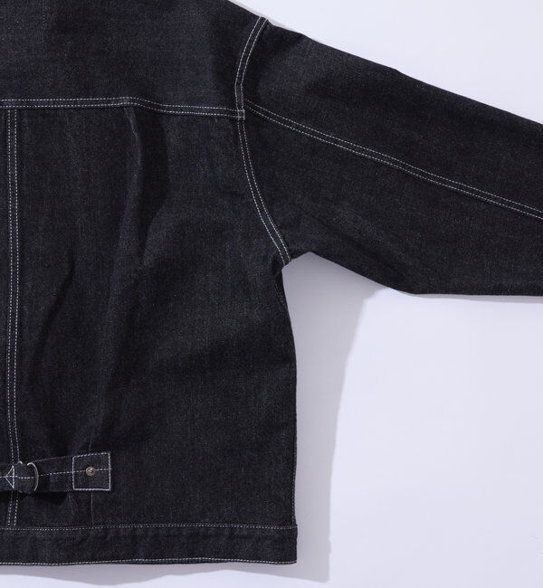  「【Sourcream/サワークリーム】ブラックデニムジャケット / 日本製」|デニムジャケット|
