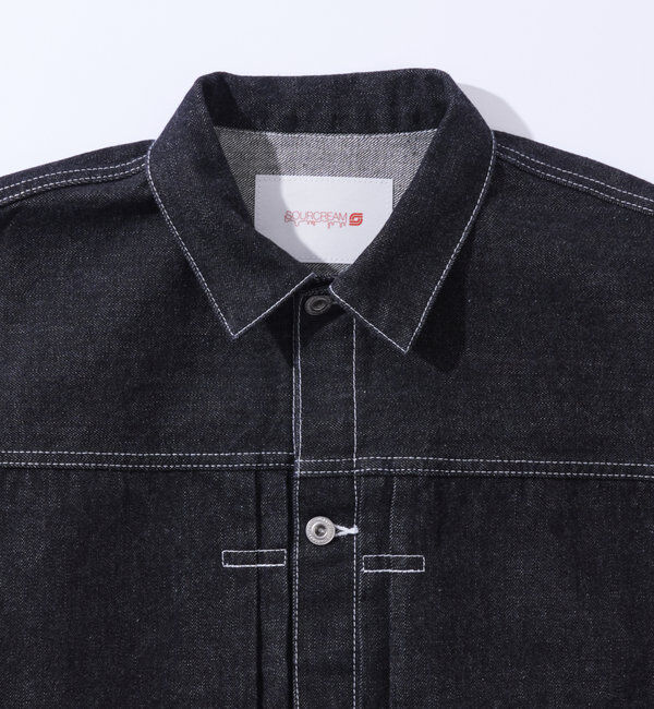 「【Sourcream/サワークリーム】ブラックデニムジャケット / 日本製」|デニムジャケット|