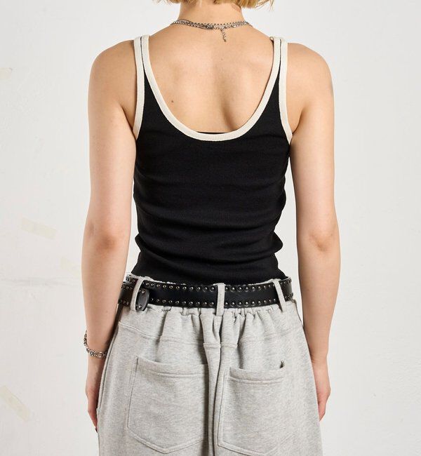  「パイピングニットキャミソール / 6色展開」|キャミソール|