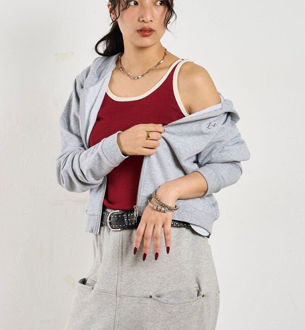  「パイピングニットキャミソール / 6色展開」|キャミソール|