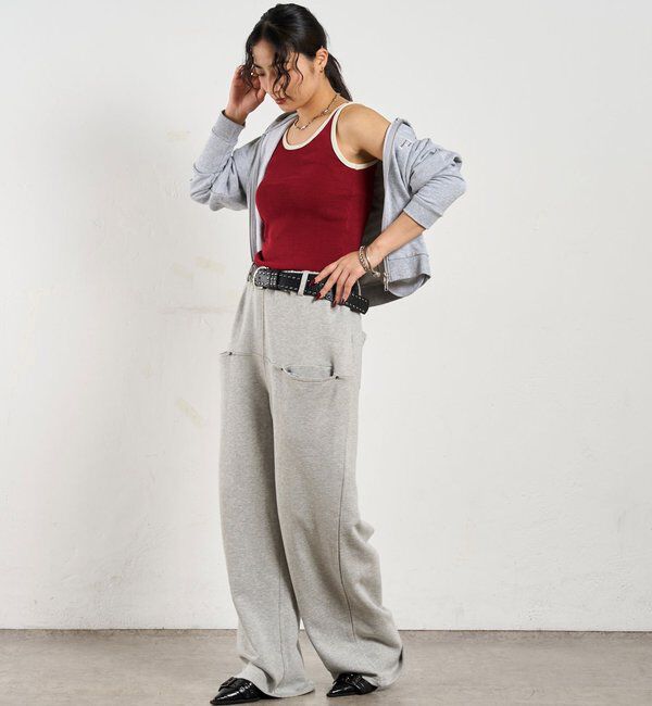  「パイピングニットキャミソール / 6色展開」|キャミソール|