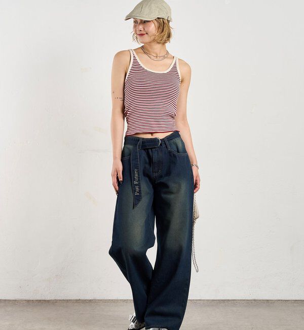  「パイピングニットキャミソール / 6色展開」|キャミソール|