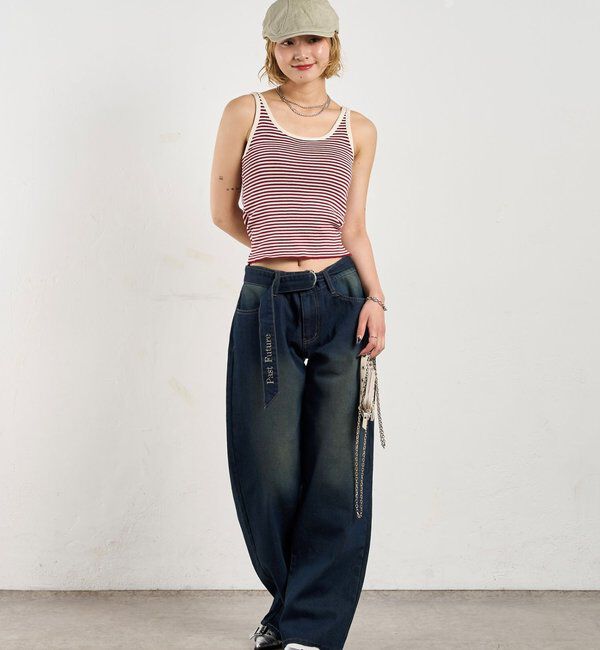  「パイピングニットキャミソール / 6色展開」|キャミソール|