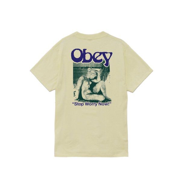  「【OBEY】 STOP WORRY NOW CLASSIC TEE」|Tシャツ・カットソー|イエロー