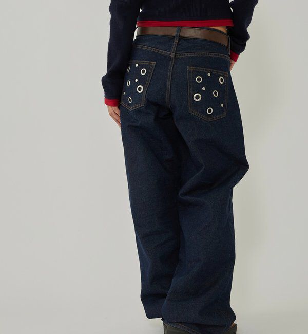  「EYELET LOW RISE DENIM /アイレットローライズデニム」|デニム|
