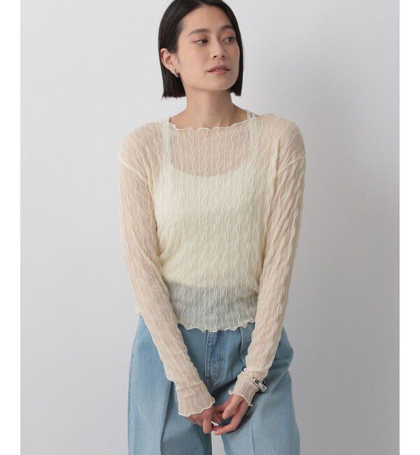 LOWRYS FARM「ヘンケイシアークルーロングスリーブ」|Tシャツ・カットソー|