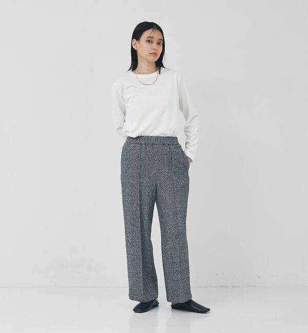 collex「ジャガードヘリンボーンセミワイドパンツ」|その他|