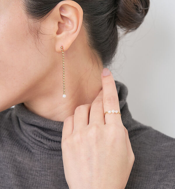 collex「【dignif】【金属アレルギー対応】パールチェーンリング」|リング|