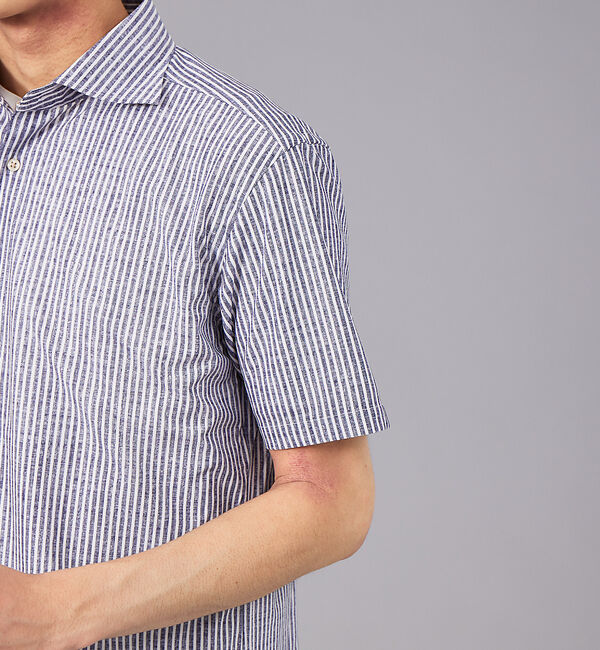 ABAHOUSE「多機能 スマートテック ジャージー 半袖シャツ」|シャツ・ブラウス|