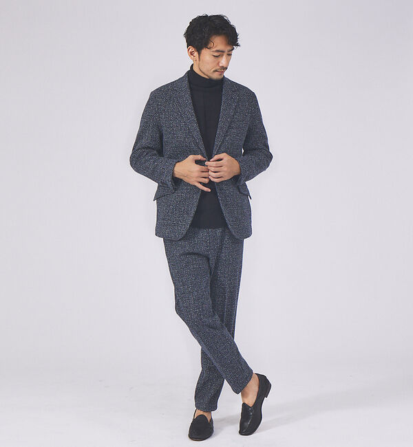 ABAHOUSE「チェック リンクス タートルネック ニット」|ニット・セーター|