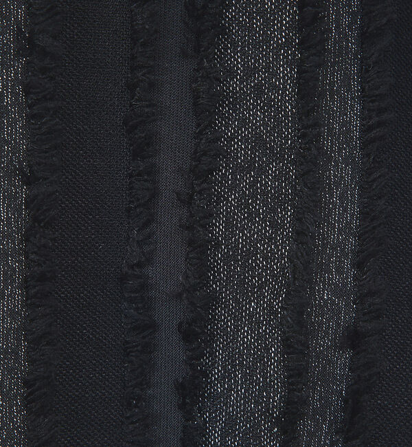 ABAHOUSE「【Revo.】フリンジストライプオーバーサイズシャツ」|シャツ・ブラウス|