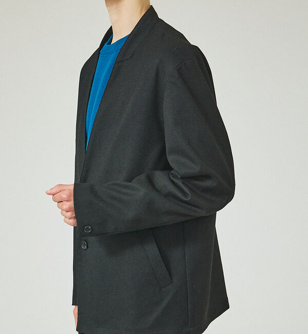 ABAHOUSE「【セットアップ対応】ウーリーカルゼ ノーカラージャケット」|ノーカラージャケット|