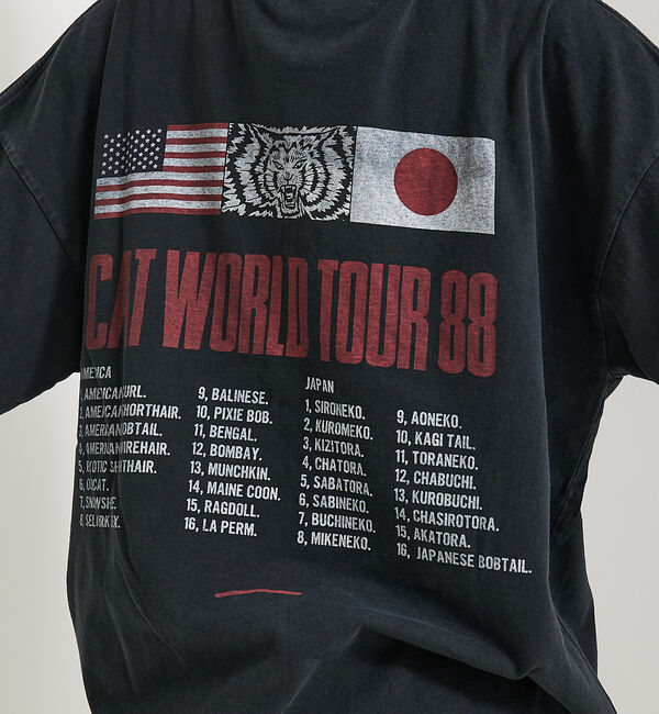 ABAHOUSE「【REMI RELIEF / レミ レリーフ】CAT WORLD TOUR88」|Tシャツ・カットソー|