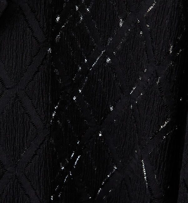 ABAHOUSE「【AH ABAHOUSE】ダイヤ柄 シアーストレッチ 長袖シャツ」|シャツ・ブラウス|