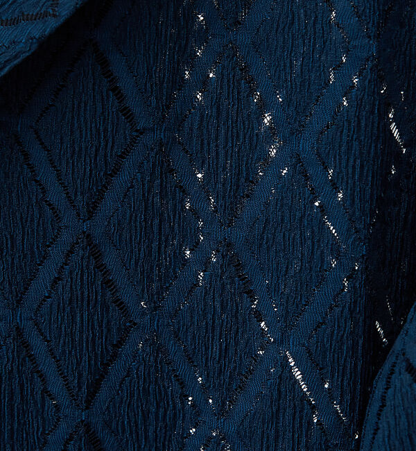 ABAHOUSE「【AH ABAHOUSE】ダイヤ柄 シアーストレッチ 長袖シャツ」|シャツ・ブラウス|