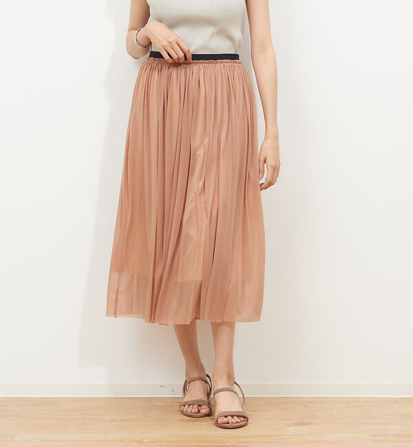 Rouge vif「エスパンディギャザースカート」|スカート|キャメル
