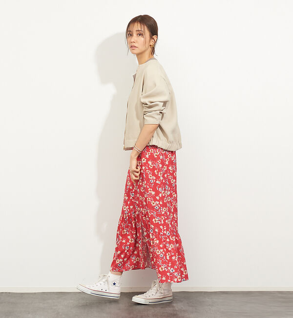 Rouge vif「フレンチフラワープリントスカート」|スカート|